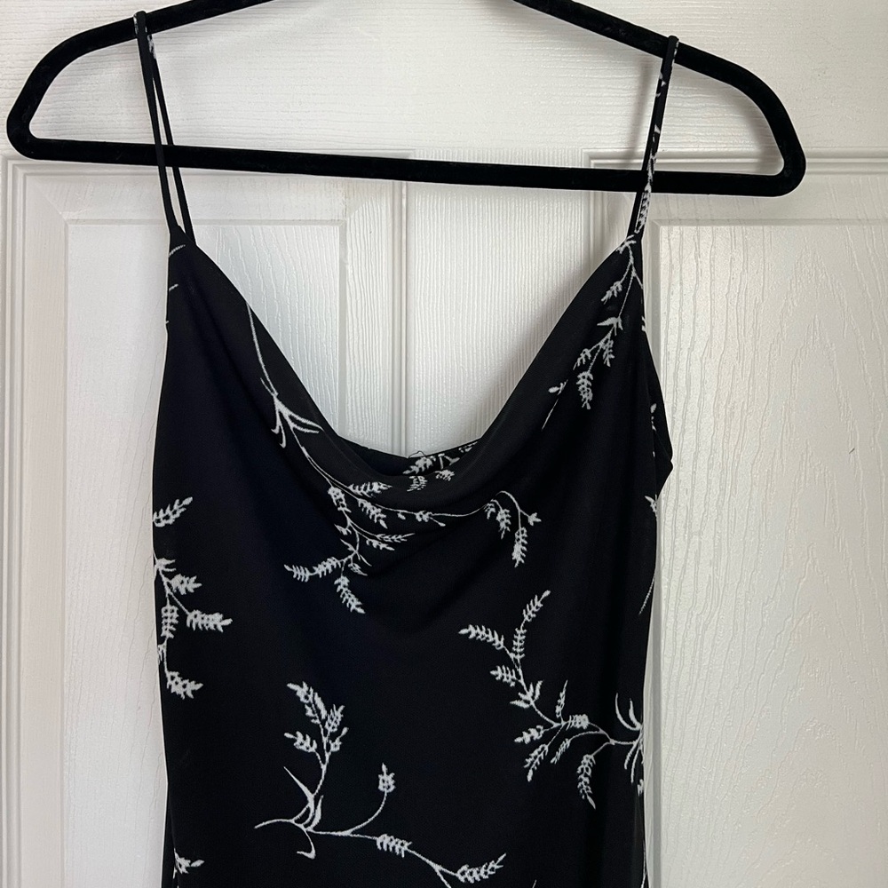 Vintage cowl neck maxi dress